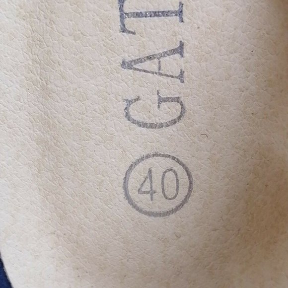 Gatuxus Womens Kitten Heel Peep Toe T-Strap‎ Pump Cushioned Navy Blue EUR 40 - Picture 9 of 9